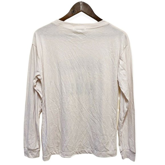 Sub_Urban Riot Women's Sz S Long Sleeve Crew Neck T-Shirt Human Kind Print Ivory - Picture 8 of 8